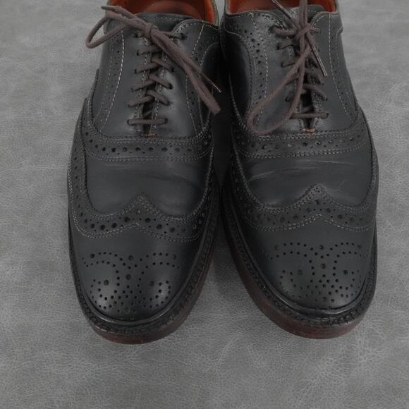 Allen Edmonds Shoes Mens Size 9 D Dark Brown McTavish Wingtip Brogue Leather - Picture 3 of 10